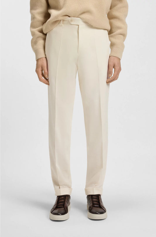 FORMAL TROUSERS INMICRO-PATTERNED VIRGIN WOOL