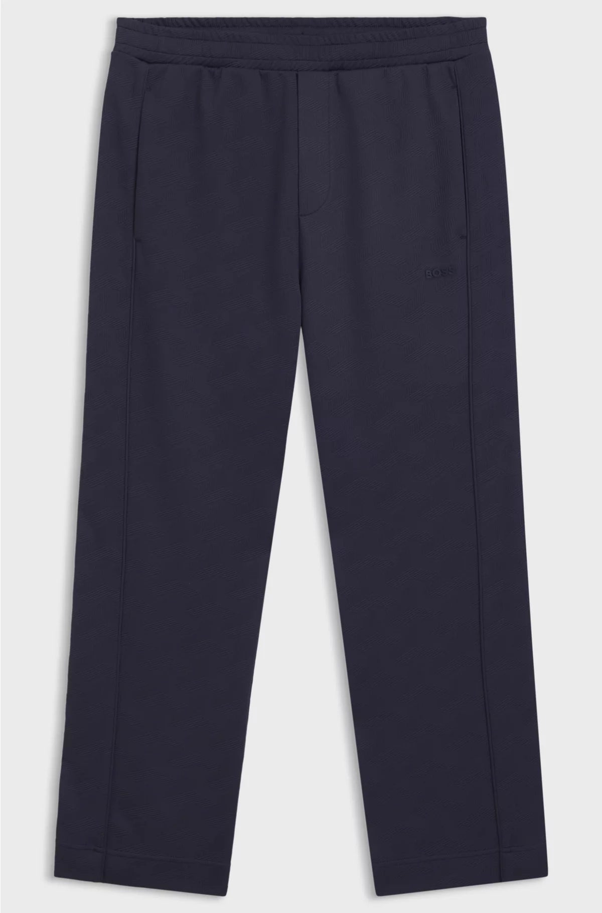 REGULAR-FIT TRACKSUIT BOTTOMS WITH QUILTED JACQUARD
