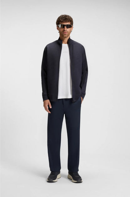 REGULAR-FIT TRACKSUIT BOTTOMS WITH QUILTED JACQUARD