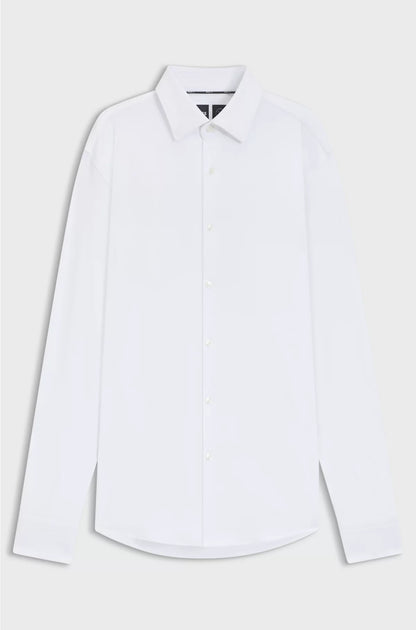 SLIM-FIT SHIRT IN BRUSHED STRETCH FLANNEL