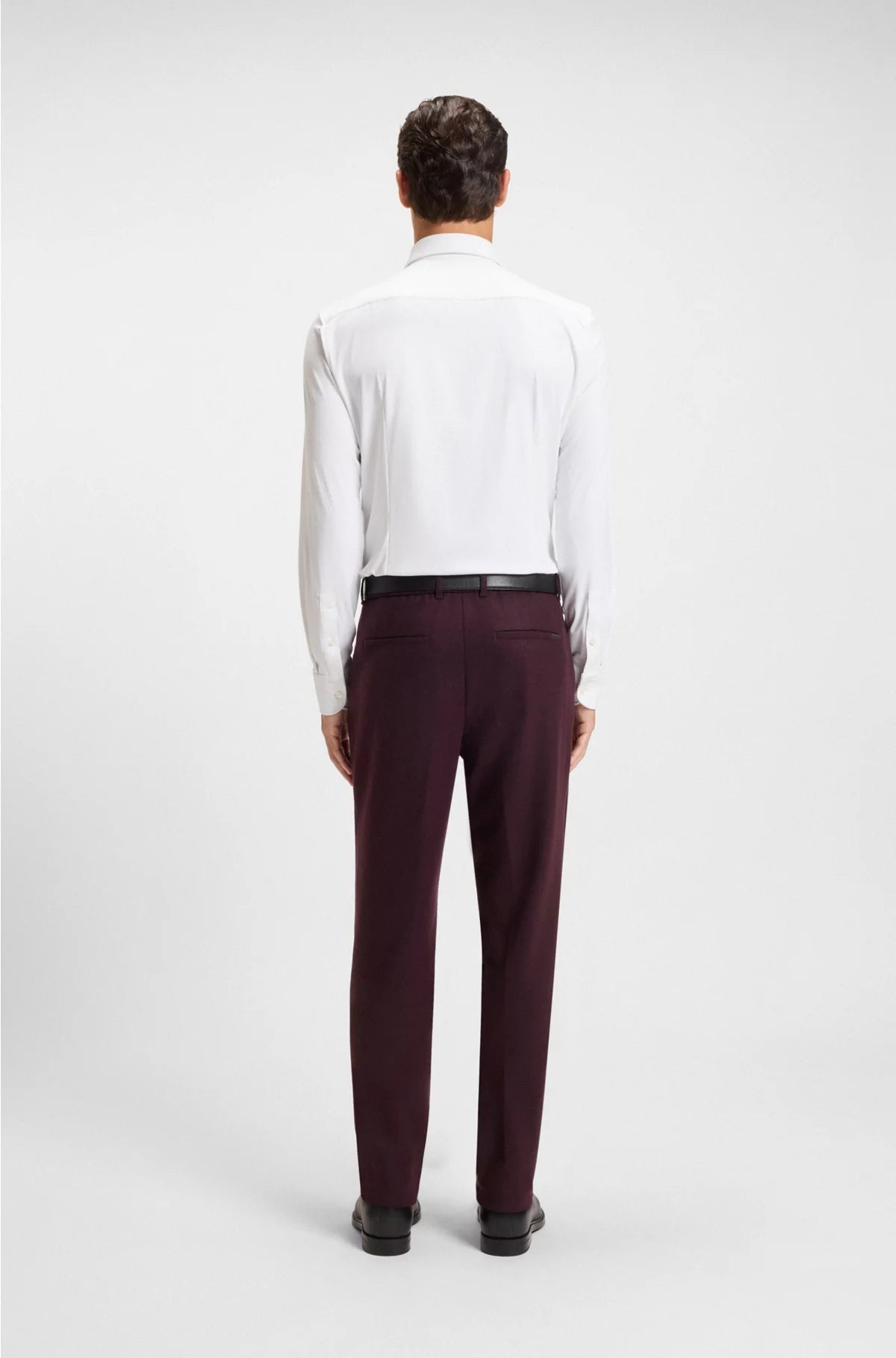 SLIM-FIT SHIRT IN BRUSHED STRETCH FLANNEL
