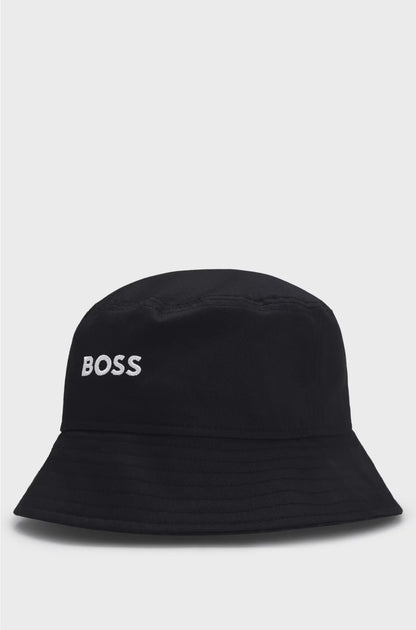 THE OPEN COTTON BUCKET HAT WITH EMBROIDERED BRANDING
