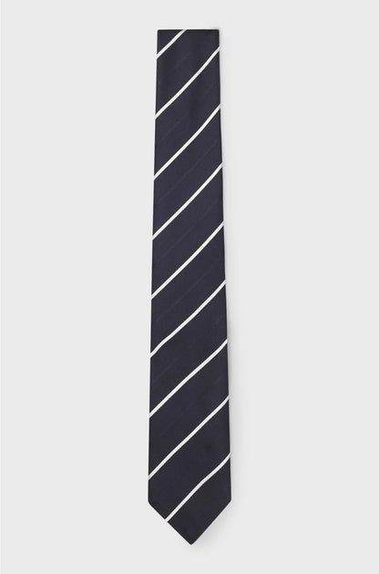 TIE WITH DIAGONAL STRIPE IN SILK BLEND