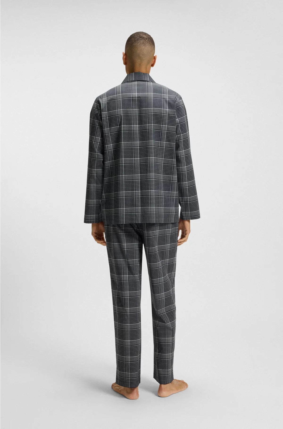 GIFT-BOXED CHECKED PYJAMAS WITH EMBROIDERED LOGOS