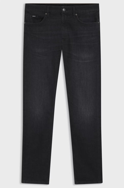 DELAWARE SLIM-FIT JEANS IN BLACK ITALIAN-MADE DENIM