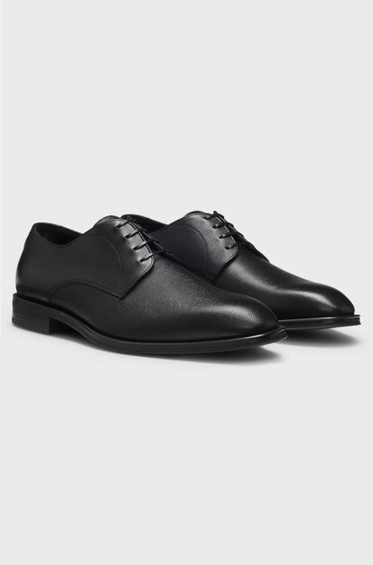 ITALIAN-MADE DERBY SHOES IN PATTERNED LEATHER
