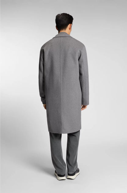 RELAXED-FIT COAT IN A MELANGE WOOL BLEND