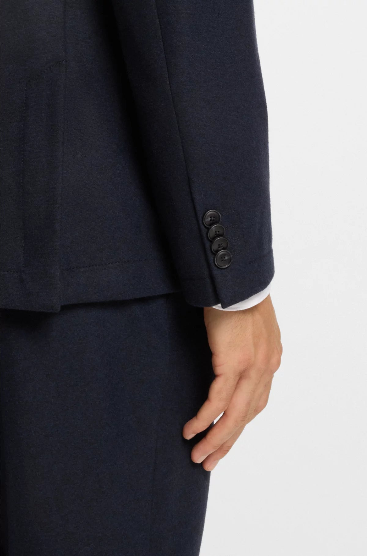 SLIM-FIT BLAZER IN BRUSHED STRETCH FLANNEL
