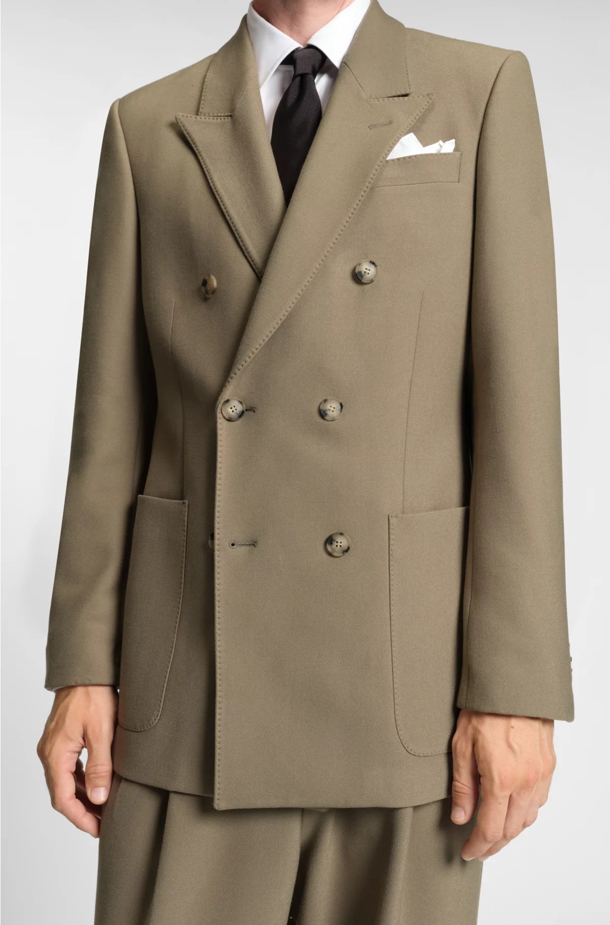 RELAXED-FIT BLAZER IN STRETCH FABRIC