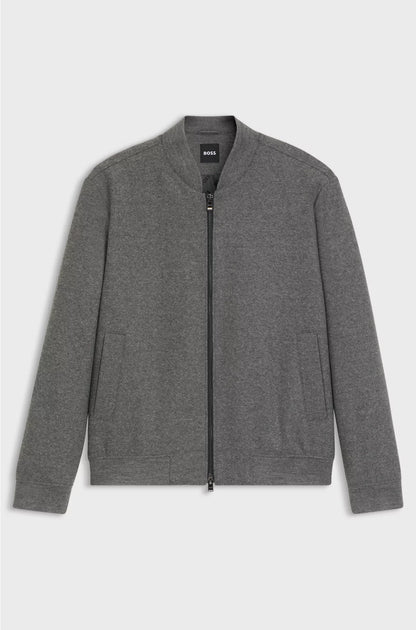 SLIM-FIT JACKET IN BRUSHED STRETCH FLANNEL