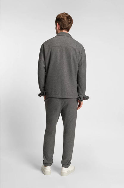 TAPERED-FIT TROUSERS IN BRUSHED STRETCH FLANNEL