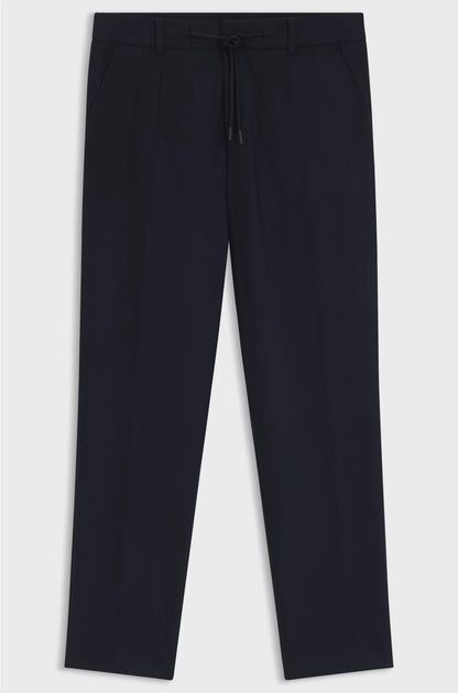 TAPERED-FIT TROUSERS IN BRUSHED STRETCH FLANNEL