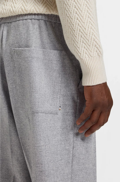 TAPERED-FIT TROUSERS IN A WOOL BLEND