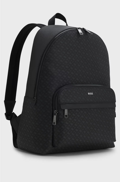 MONOGRAM BACKPACK WITH FOIL-EMBOSSED LOGO