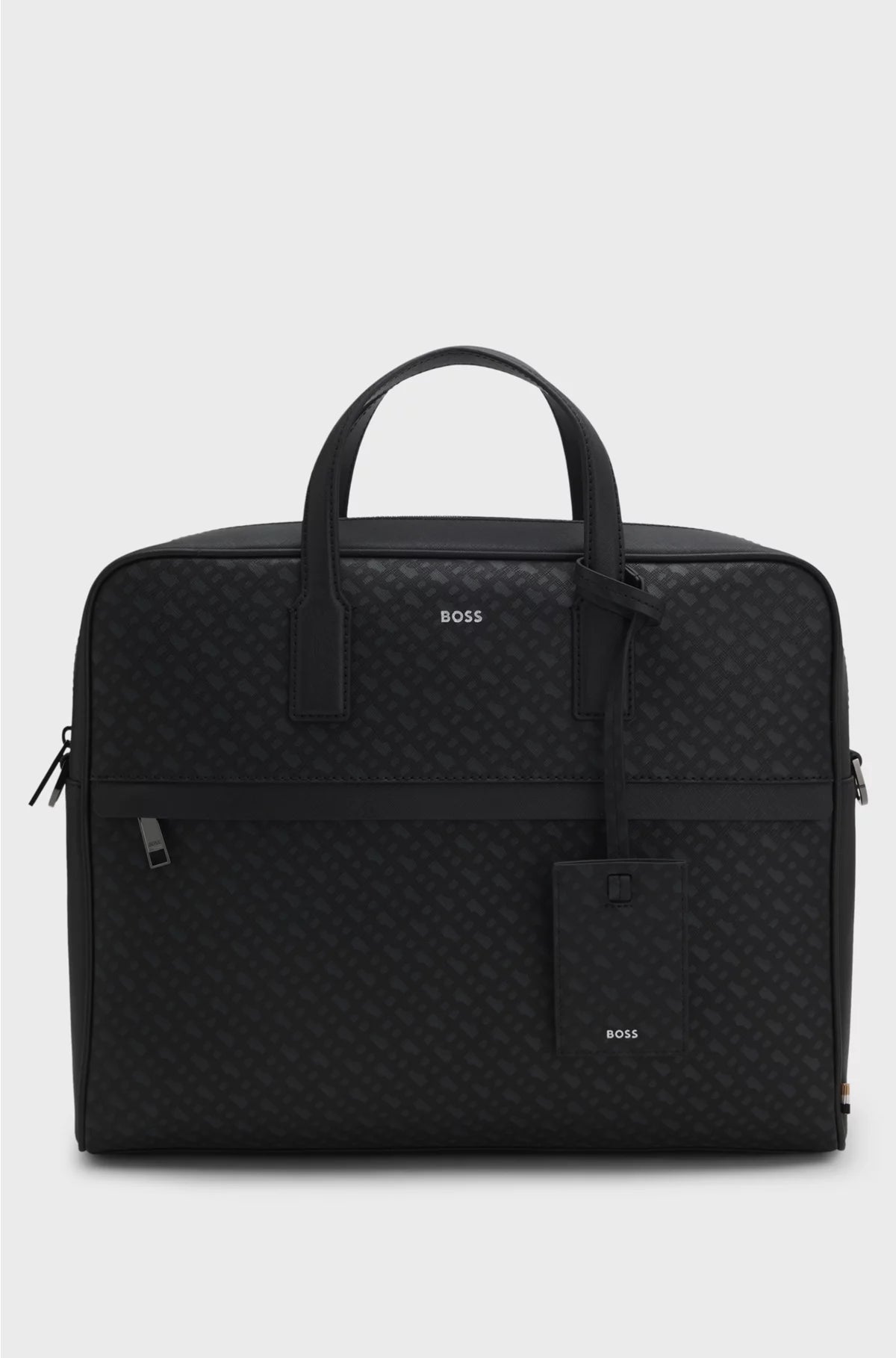 MONOGRAM DOCUMENT CASE WITH FOIL-EMBOSSED LOGO