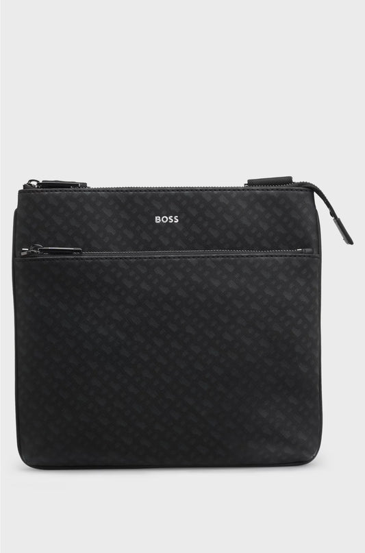 MONOGRAM ENVELOPE BAG WITH FOIL-EMBOSSED LOGO