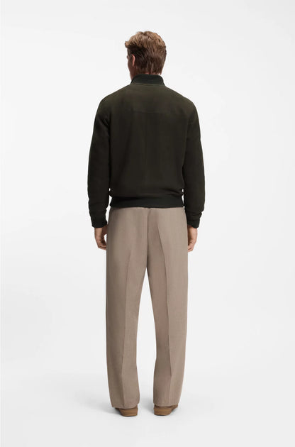 SHEARLING JACKET WITH TWO-WAY ZIP