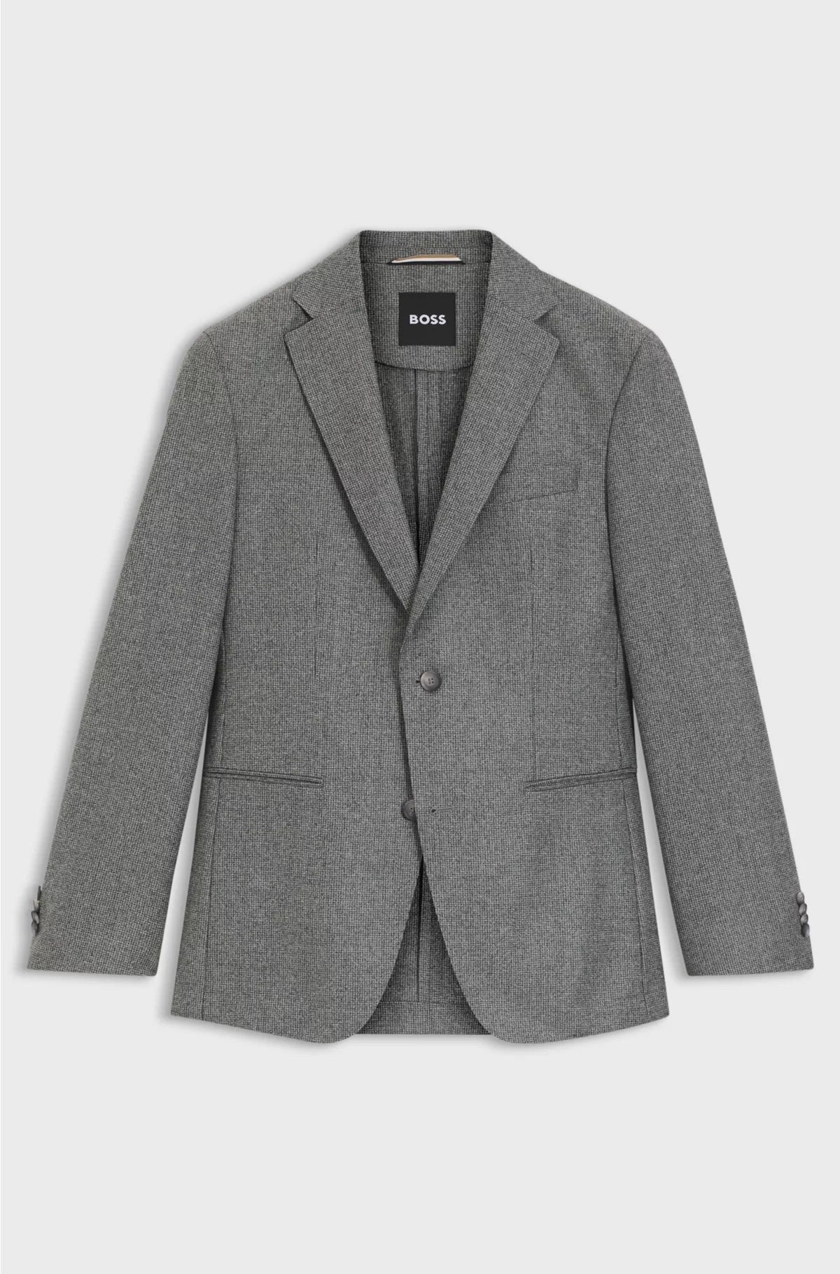SLIM-FIT BLAZER INMICRO-PATTERNED VIRGIN WOOL