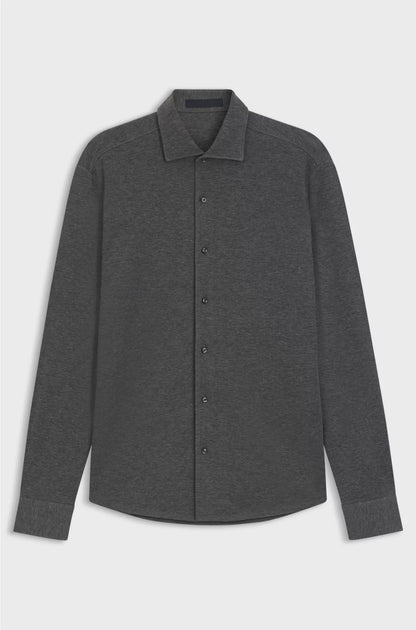 SLIM-FIT SHIRT IN COTTON JERSEY