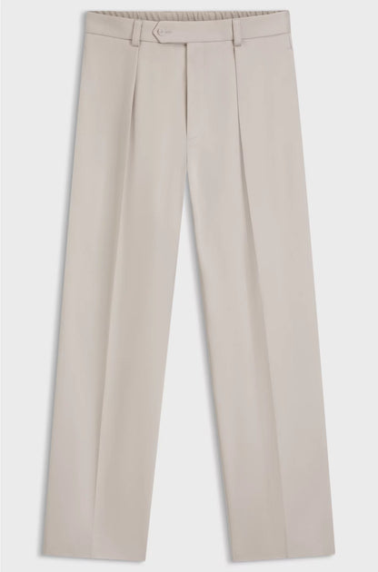 MICRO-PATTERNED TROUSERS IN COTTON