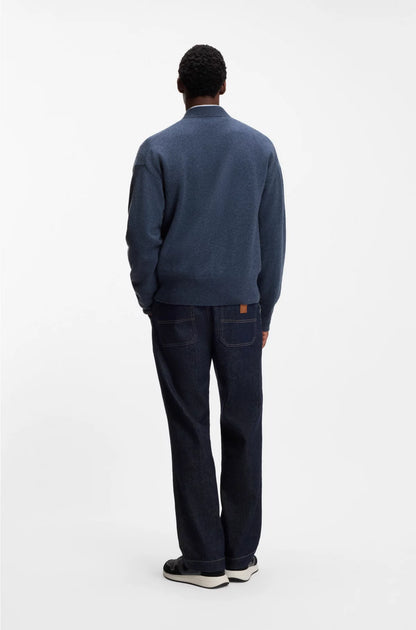 RELAXED-FIT CARDIGAN IN VIRGIN WOOL