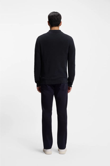 VIRGIN-WOOL SWEATER WITH ZIP COLLAR