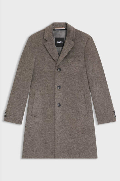 SLIM-FIT COAT IN AN ALPACA BLEND
