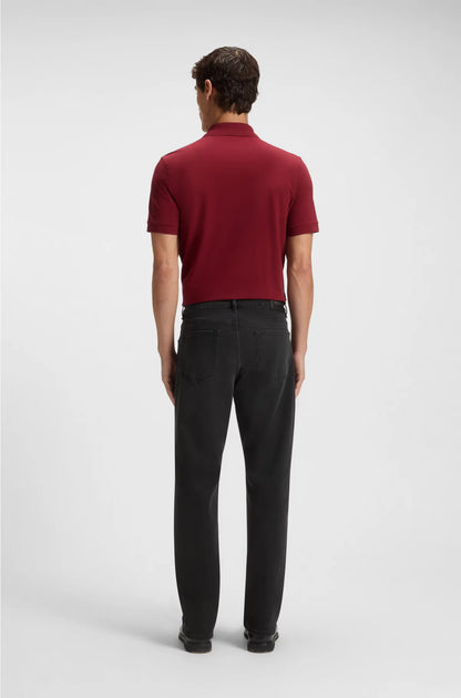 RELAXED-FIT JEANS IN BLACK STRETCH DENIM