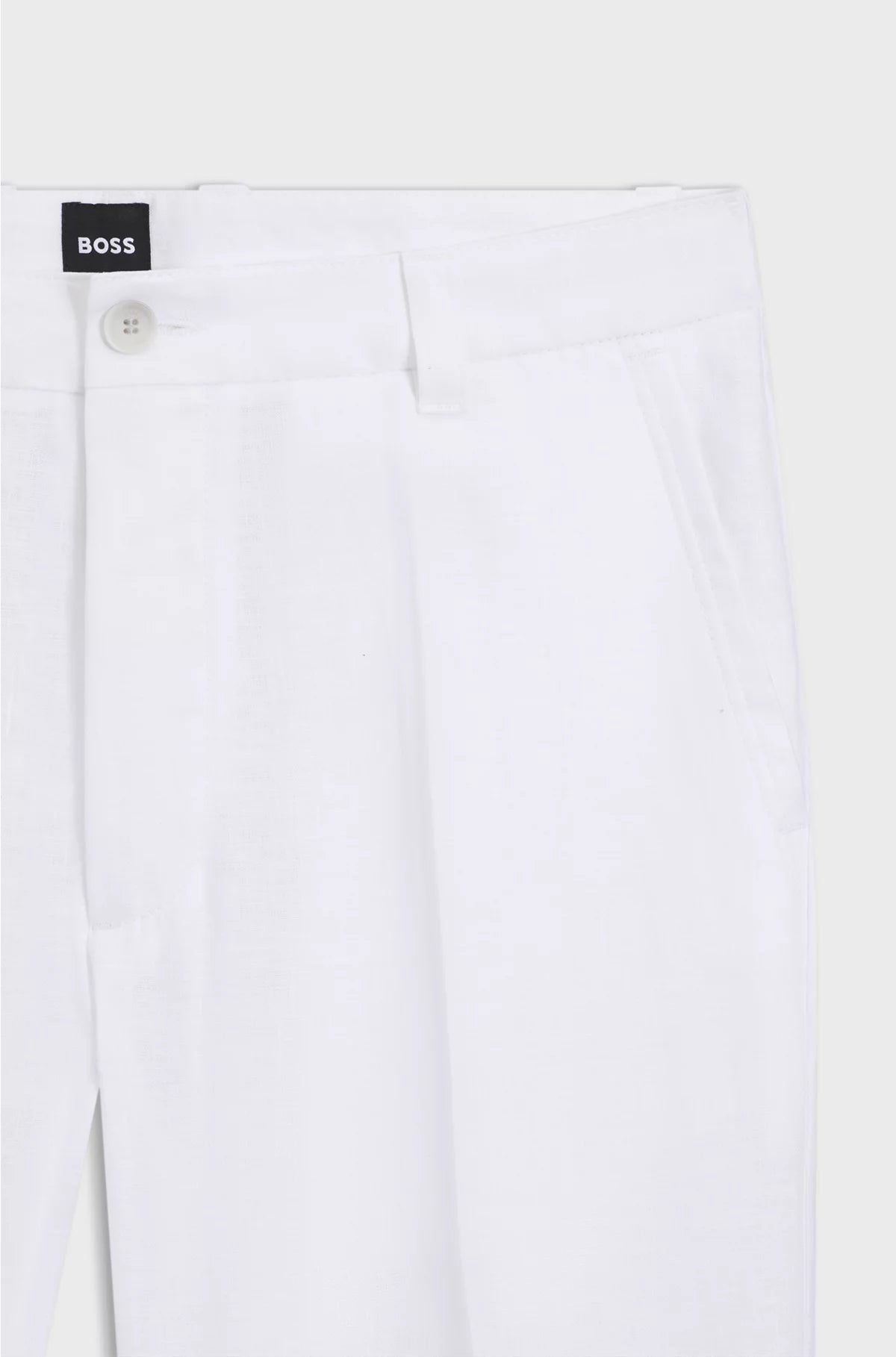 STRAIGHT-FIT TROUSERS IN LINEN