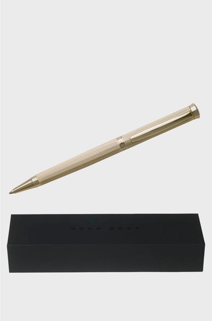 BALLPOINT PEN WITH DIAMOND-CUT ENGRAVED GOLD-TONE FINISH