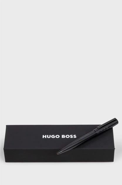 BLACK BALLPOINT PEN WITH TONAL LOGO