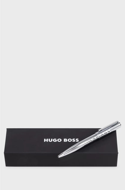 CHROME BALLPOINT PEN WITH TONAL LOGO