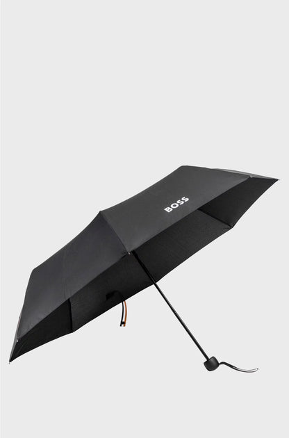MINI UMBRELLA WITH SIGNATURE-STRIPE CLOSING STRAP