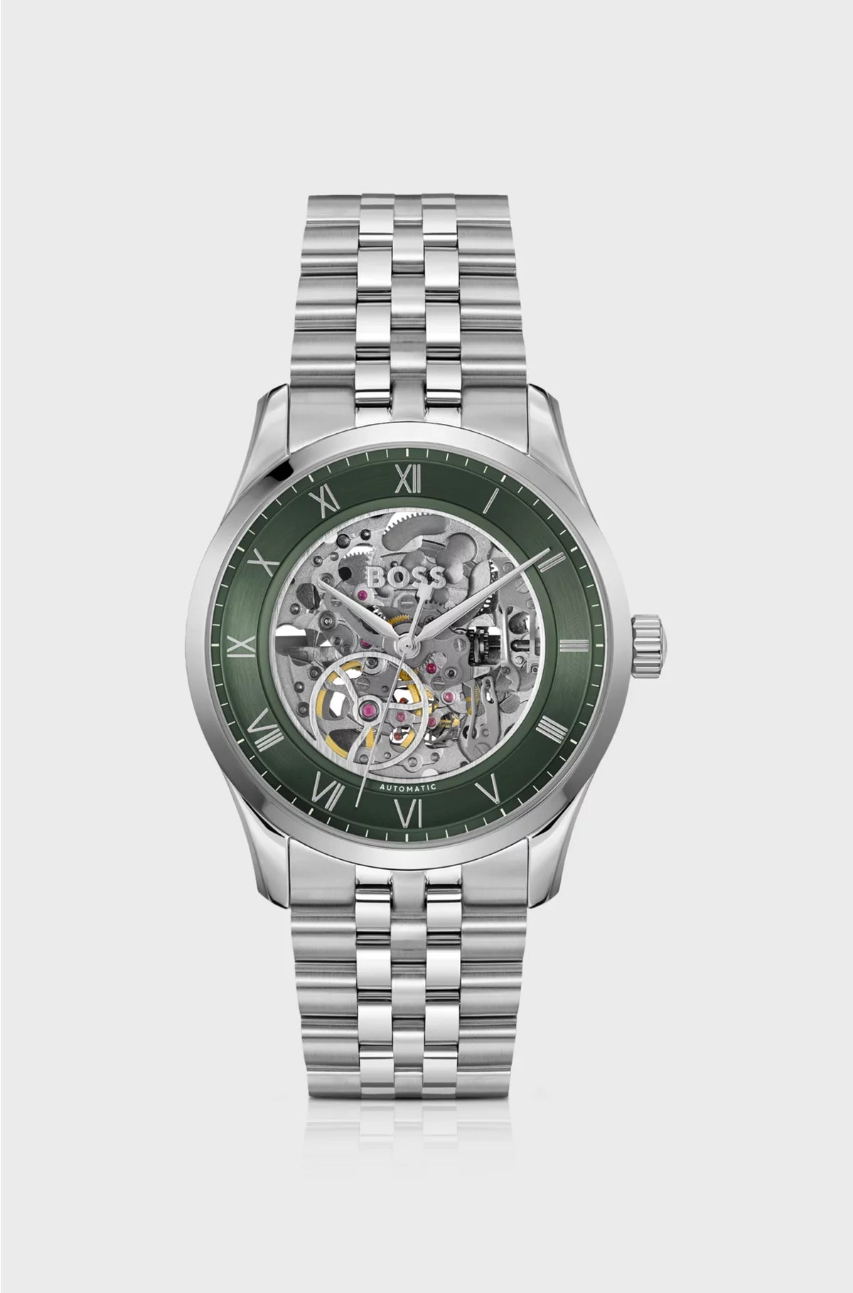 PRINCIPLE STAINLESS-STEEL AUTOMATIC WATCH WITH SKELETON DIAL