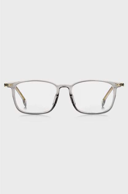 OPTICAL FRAMES IN TRANSPARENT ACETATE AND GOLD-TONE STEEL