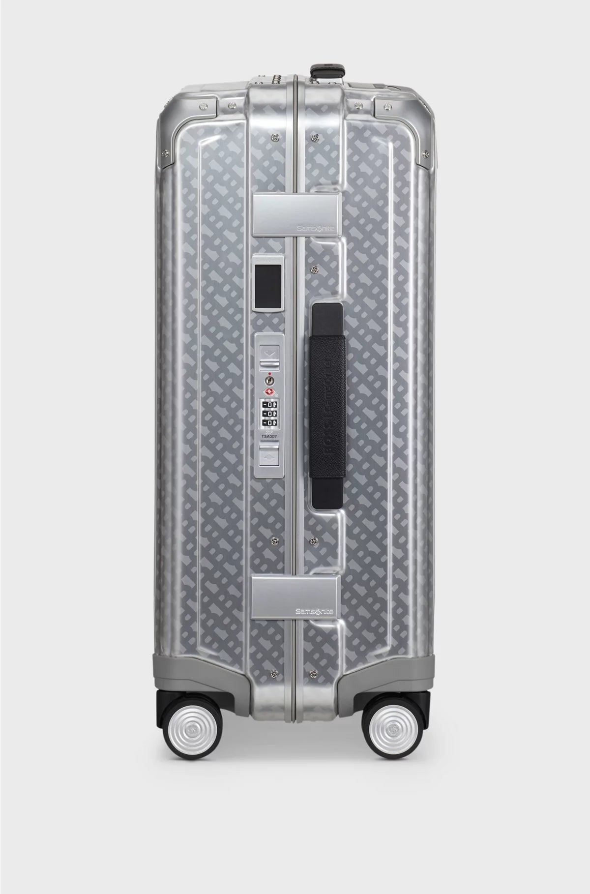 SILVER ALUMINIUM CABIN-SIZE SUITCASE 55CM