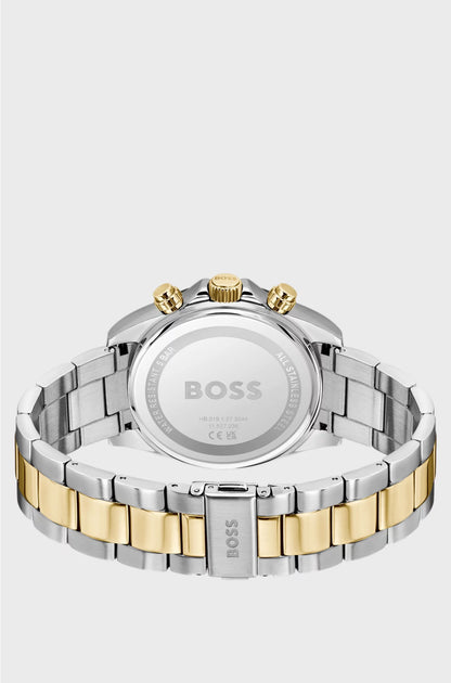 HERO 2.0 BLACK-DIAL CHRONOGRAPH WATCH WITH TWO-TONE BRACELET