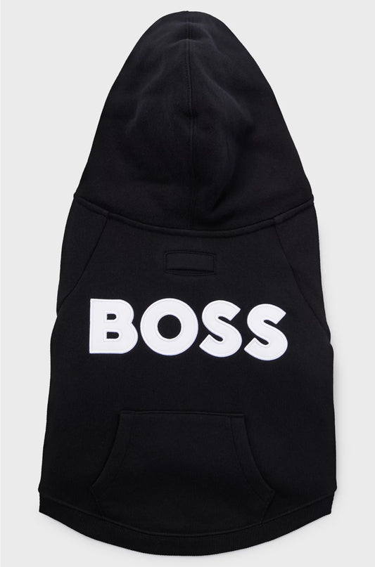 DOG HOODIE IN A COTTON BLEND WITH CONTRAST LOGO