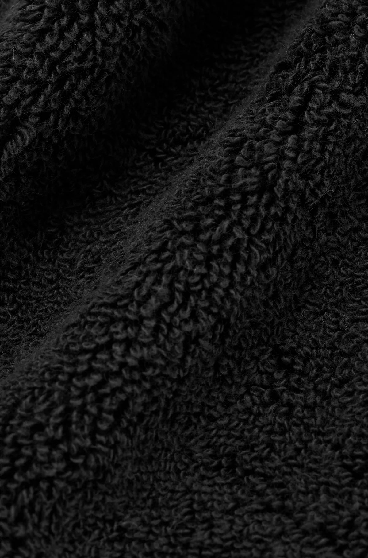 BLACK AEGEAN-COTTON WASHING MITT WITH TONAL LOGO